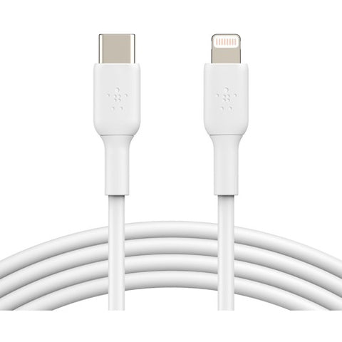 Belkin USB-C to Lightning Cable (1m / 3.3ft, White) CAA003BT1MWH