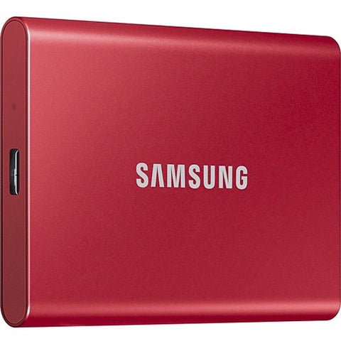 Samsung Portable SSD T7 USB 3.2 2TB (Metallic Red) MU-PC2T0R/AM