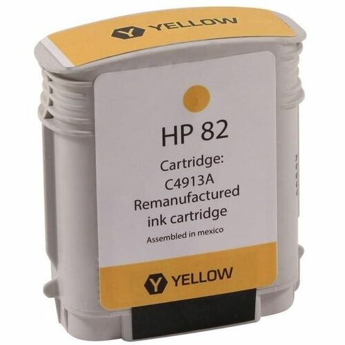 Clover Technologies WF Remanufactured High Yield Yellow Wide Format Ink Cartridge for HP 82 (C4913A) WH82Y