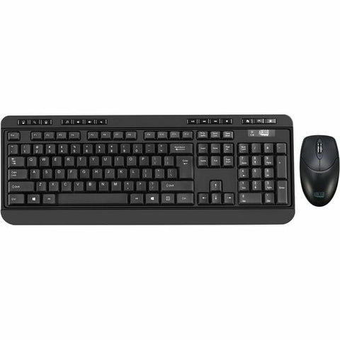 Adesso Antimicrobial Wireless Desktop Keyboard and Mouse WKB-1320CB-FR