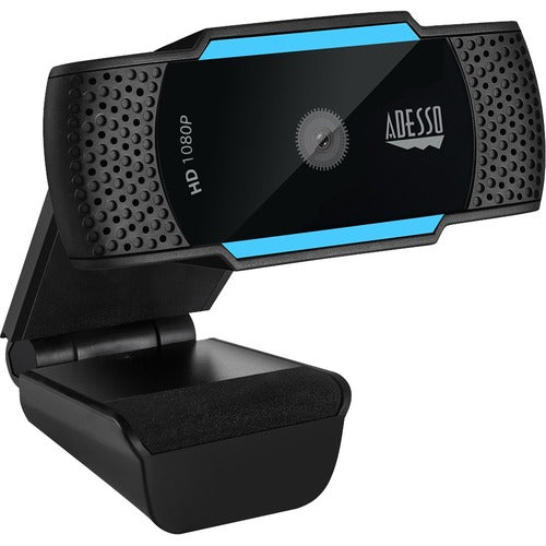 Adesso 1080P HD H.264 Auto Focus USB Webcam with Built-in Dual Microphone CYBERTRACK H5