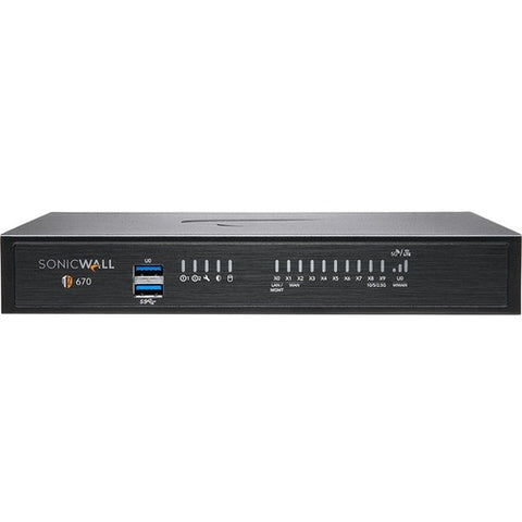 SonicWall TZ670 Network Security/Firewall Appliance 02-SSC-5684