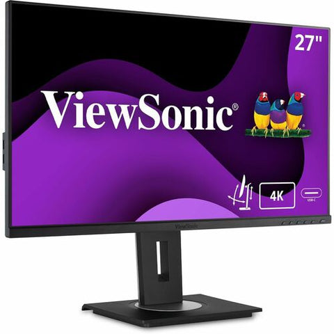 ViewSonic VG2756-4K - 27" 4K UHD Ergonomic IPS Docking Monitor with 90W USB C and RJ45 VG2756-4K