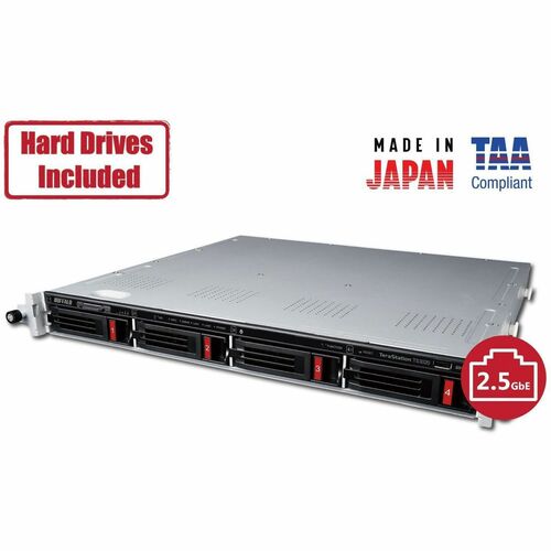 Buffalo TeraStation 3420RN Rackmount 16TB NAS Hard Drives Included (4 x 4TB, 4 Bay) TS3420RN1604