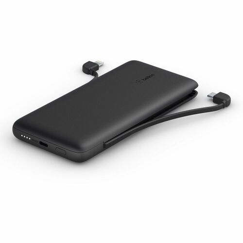 Belkin BoostCharge Plus 10K USB-C Power Bank with Integrated Cables BPB006BTBLK