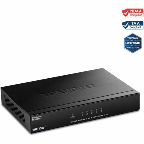 TRENDnet 5-Port Unmanaged 2.5G Switch TEG-S350