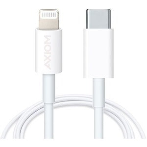 Axiom Lightning to USB-C M/M Adapter Cable - White 6ft LGMUSBCMW06-AX