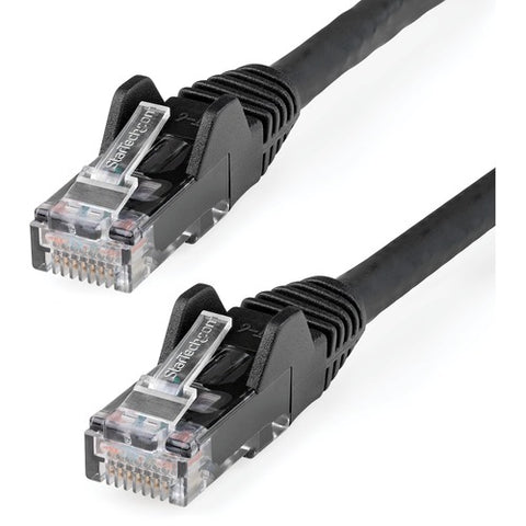 StarTech.com 6in LSZH CAT6 Ethernet Cable - Black Snagless Patch Cord N6LPATCH6INBK