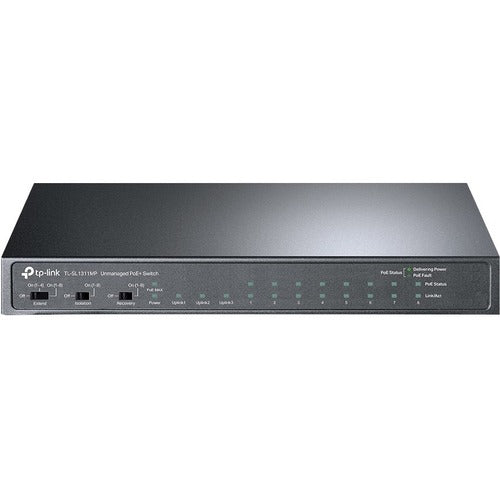 TP-Link 8-Port 10/100Mbps + 3-Port Gigabit Desktop Switch with 8-Port PoE+ TL-SL1311MP