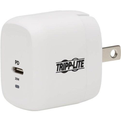 Tripp Lite by Eaton Compact 1-Port USB-C Wall Charger - GaN Technology, 20W PD 3.0 Charging, White U280-W01-20C1-G