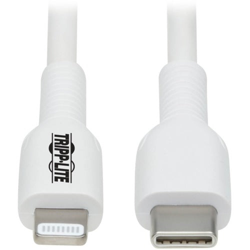 Tripp Lite series USB-C to Lightning Sync/Charge Cable (M/M), MFi Certified, White, 1 m (3.3 ft.) M102-01M-WH