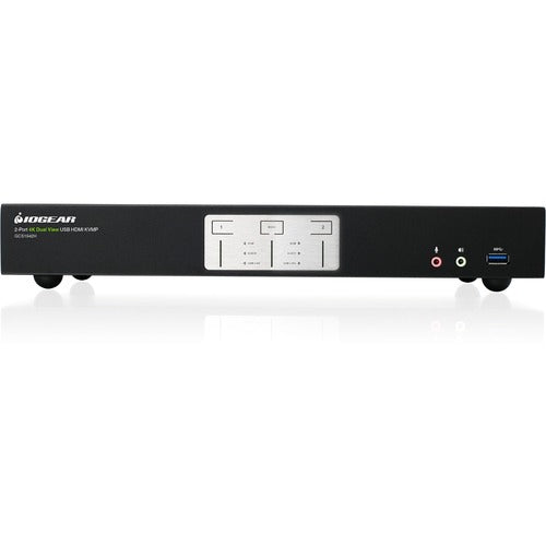 IOGEAR 2-Port 4K Dual View KVMP Switch with HDMI Connection, USB 3.0 Hub and Audio GCS1942H