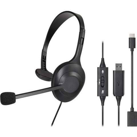 Audio-Technica ATH-101USB Lightweight, Breathable Single-Ear Headset with Clear Audio ATH-101USB