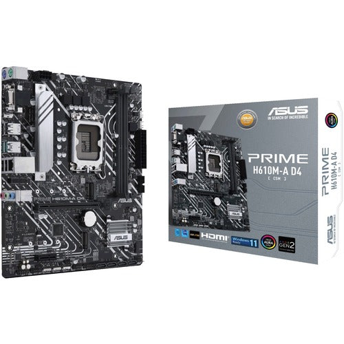 Asus Prime H610M-A D4-CSM Desktop Motherboard PRIME H610M-A D4-CSM