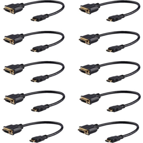 StarTech.com DVI-D/HDMI Video Cable HDDVIMF8IN10PK