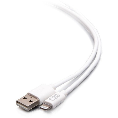 C2G 10ft USB A to Lightning Cable - Charge &amp; Sync Cable - White C2G29907