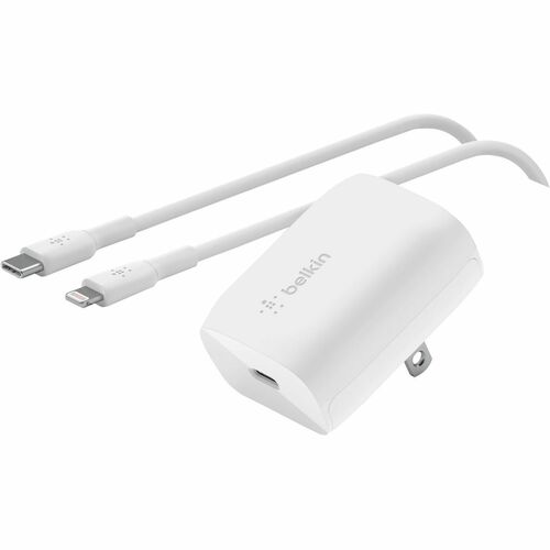 Belkin BoostCharge USB-C Wall Charger 20W + USB-C Cable with Lightning Connector WCA006DQ1MWH-B5