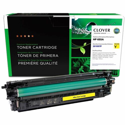 CIG Remanufactured Yellow Toner Cartridge for HP 655A (CF452A) 201097P