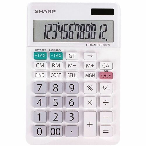 Sharp EL334W Twin Power XL 12-digit Display EL334W