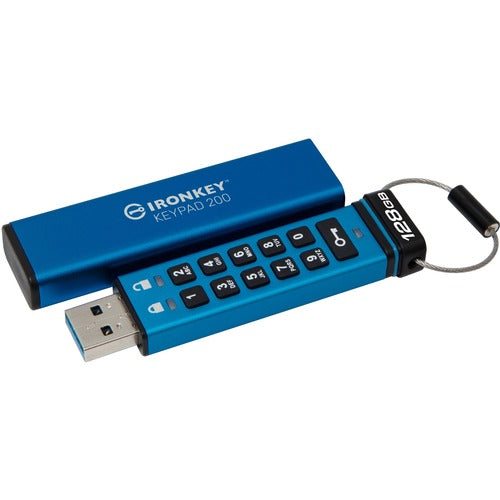 Kingston Keypad 200 128GB USB 3.2 (Gen 1) Type A Flash Drive IKKP200/128GB