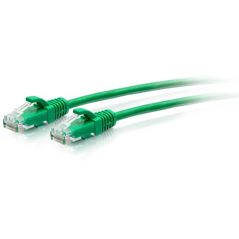 C2G 15ft Cat6a Snagless Unshielded (UTP) Slim Ethernet Patch Cable - Green C2G30158