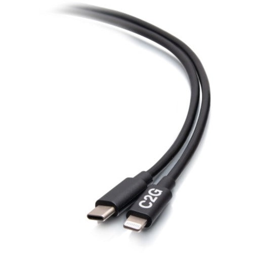 C2G 3ft USB-C Male to Lightning Male Sync and Charging Cable - Black C2G54555