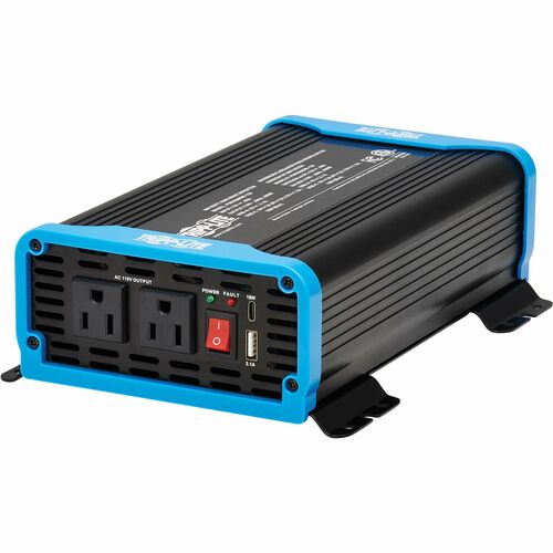 Tripp Lite by Eaton 600W Light-Duty Compact Power Inverter - 2x 5-15R, USB Charging, Pure Sine Wave PINV600SW-120