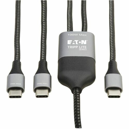 Tripp Lite by Eaton USB-C Charging Cable/Splitter (M/2xM) - 100W PD Charging, 6 ft. (1.8 m) U420P-2X6-100W