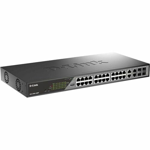 D-Link 8-Port 10/100/1000 PoE Gigabit Ethernet Surveillance Switch DSS-200G-28MP