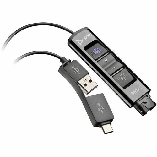 Poly DA85-M USB to QD Black Adapter TAA 786C8AA