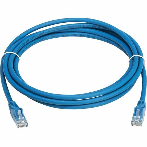 Tripp Lite series Cat6 Gigabit Snagless Molded UTP Ethernet Cable (RJ45 M/M), PoE, LSZH, Blue, 4 m N201L-04M-BL