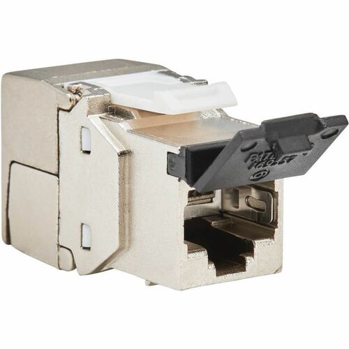 Tripp Lite by Eaton Cat8 STP Shielded Tool-Free Keystone Jack, 568A/568B, TAA N238-SHC8-TF-1