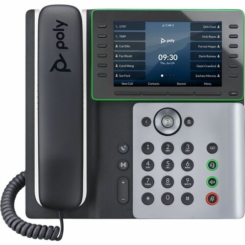 Poly Edge E550 IP Phone and PoE-Enabled 82M91AA