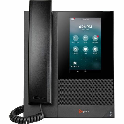 Poly CCX 400 Business Media Phone with Open SIP with Power Supply 84C14AA#ABA