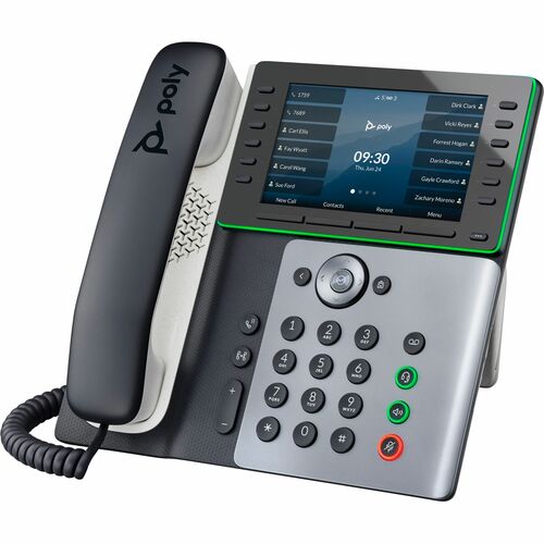 Poly Edge E500 IP Phone and PoE-Enabled with Power Supply 89B56AA#ABA