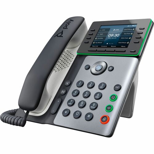 Poly Edge E350 IP Phone and PoE-enabled with Power Supply 89B53AA#ABA