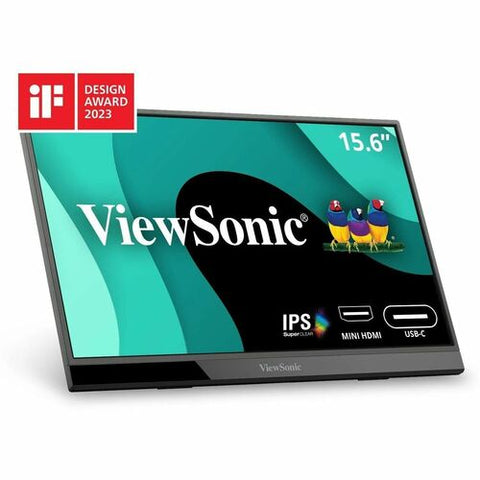 ViewSonic VX1655 - 15.6" 1080p Portable Monitor with 60W USB C and mini HDMI VX1655