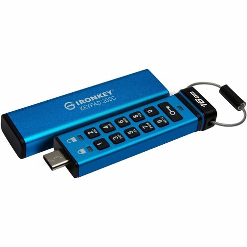 IronKey Keypad 200 16GB USB 3.2 (Gen 1) Type C Flash Drive IKKP200C/16GB