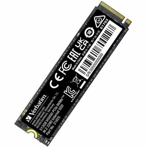 Verbatim 512GB Vi5000 PCIe NVMe M.2 2280 Internal SSD 31825