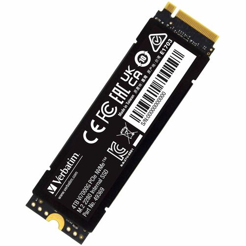 Verbatim 4TB Vi7000 PCIe NVMe M.2 2280 Internal SSD 49369