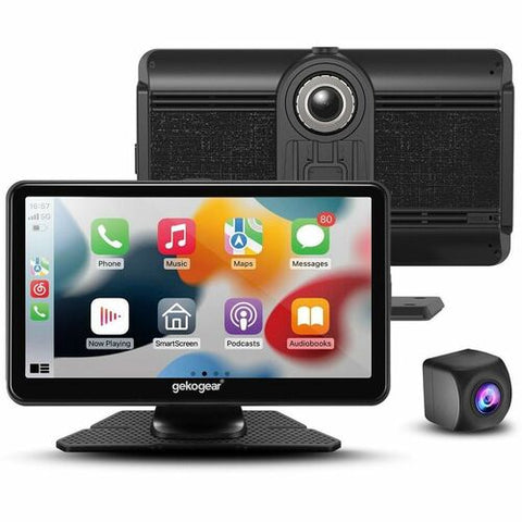 GekoGear Orbit C110 7" Infotainment Display with Dash Cam and Backup Cam ORBIT C110