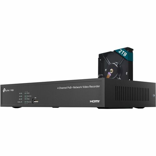 TP-Link VIGI 4 Channel PoE+ Network Video Recorder VIGI NVR1004H-4P-2TB