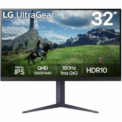 LG 32GS85Q-B 31.5" UltraGear&amp;trade; QHD Nano IPS gaming monitor | 1ms (GtG),180Hz, HDR10 32GS85Q-B