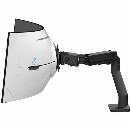 Ergotron HX Desk Monitor Arm with VHD Pivot (Matte Black) for Extreme-Depth Curved Screen 45-693-224