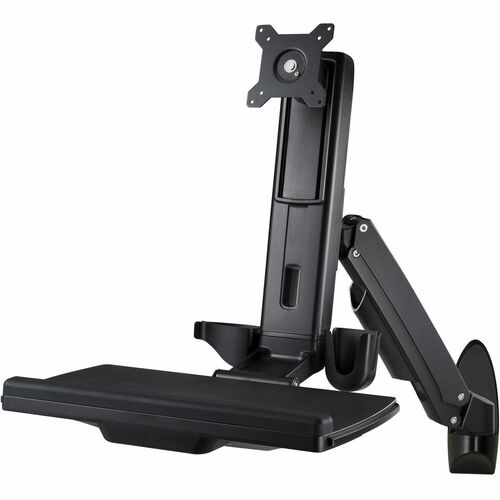 Amer Sit Stand Combo Workstation Wall Mount System (Black) AMR1AWS-B