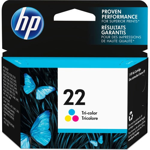 HP 22 Tri-Color Ink Cartridge C9352AN#140