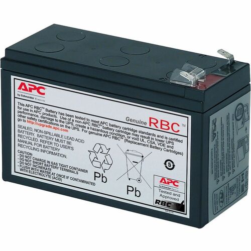 APC by Schneider Electric Replacement Battery Cartridge, VRLA battery, 9Ah, 12VDC, 2-year warranty RBC17